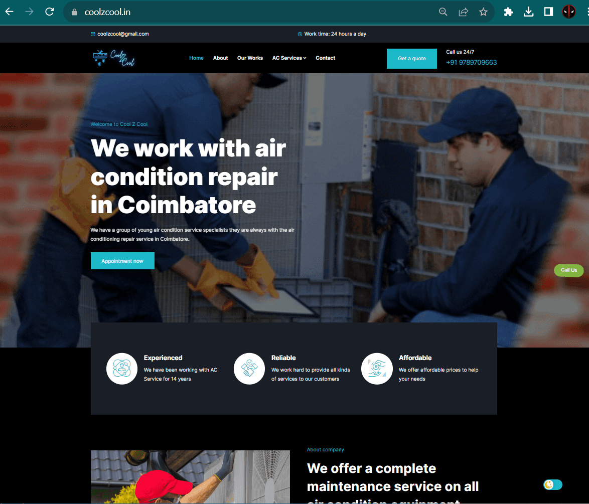 CoolzCool AC Service Coimbatore