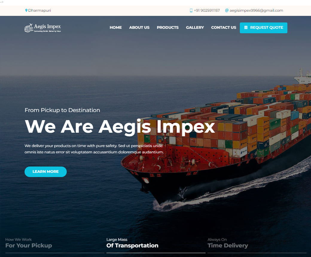 Aegis Impex Import And Export Company Dharmapuri